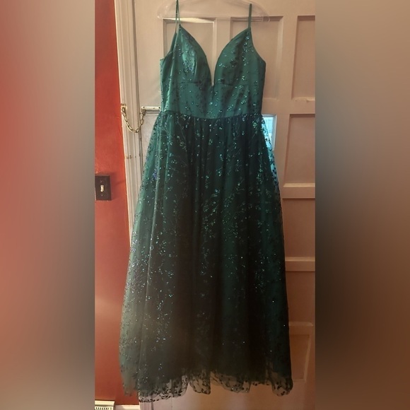 Blush by Alexia Designs - 20340 Embroidered Lace Sleeveless Gown - Picture 13 of 13